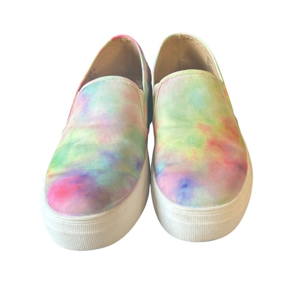 Steve Madden Toshe Tie Dye Slip On Platform Sneakers Shoes - Women's Size 8.5 - Picture 4 of 8